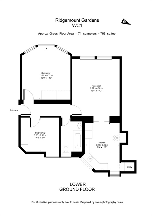 Ridgmount Gardens, Bloomsbury, London, WC1E floorplan