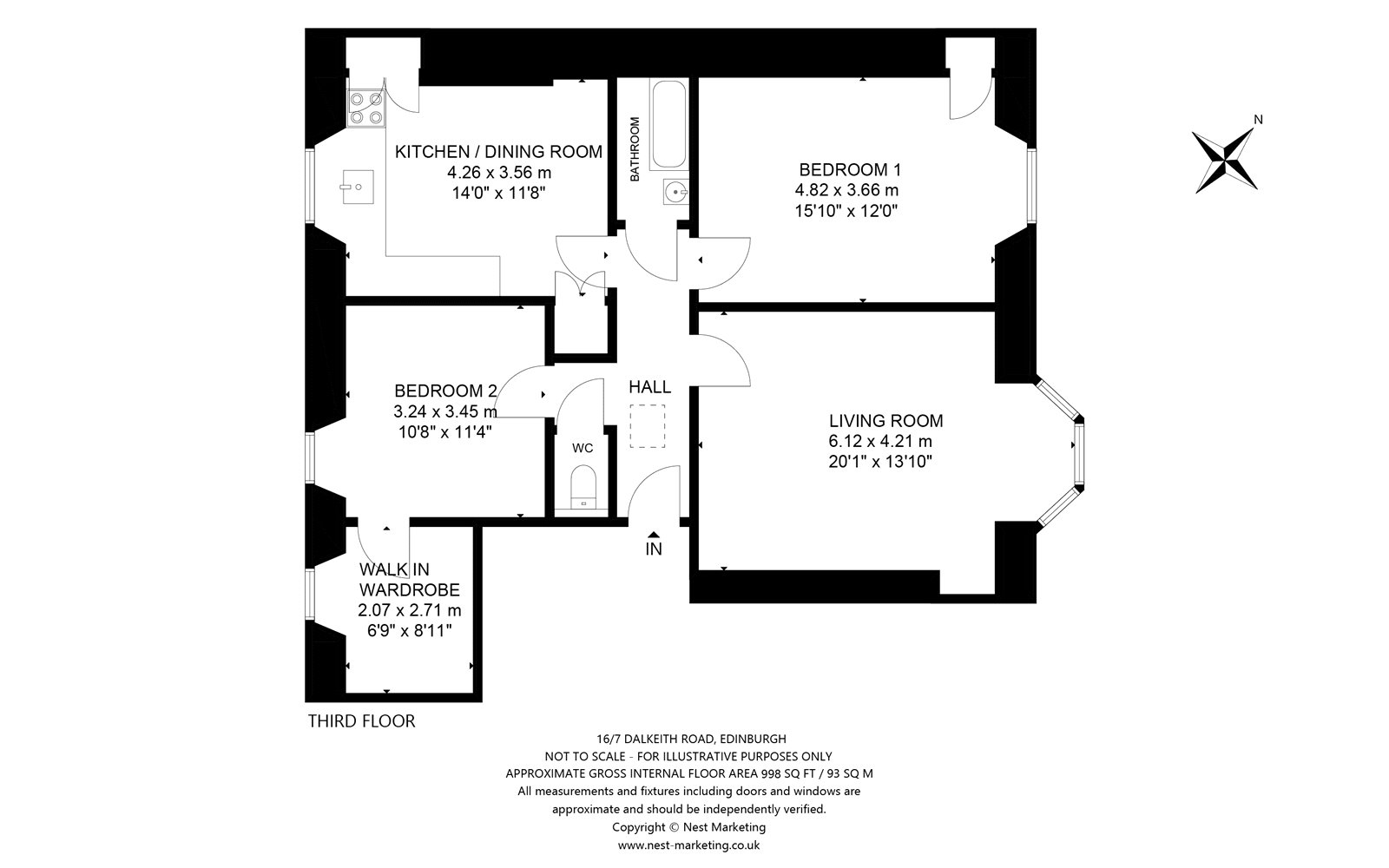 2 bedroom apartment for sale in Dalkeith Road, Edinburgh, Midlothian, EH16. Rettie & Co.