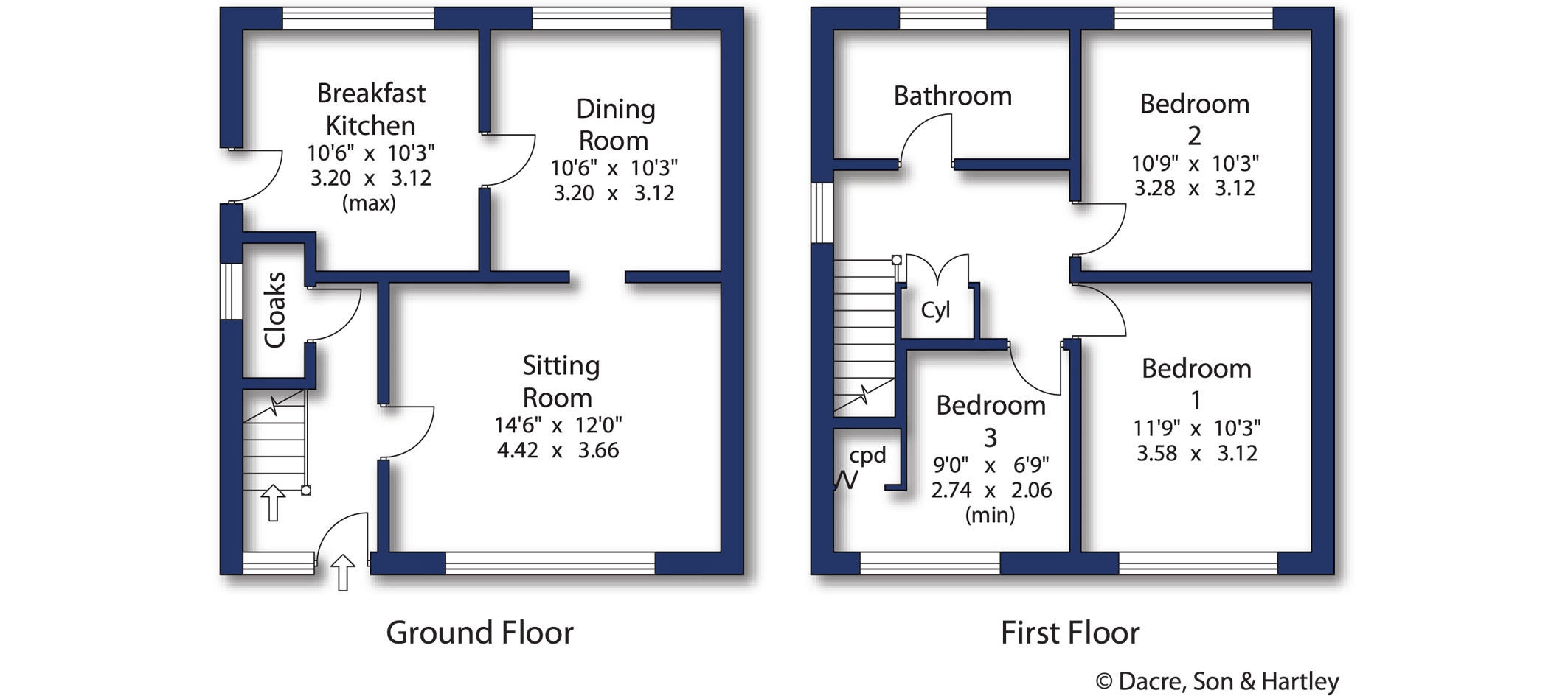 3 bedroom property for sale in Branwell Drive, Haworth, Keighley, BD22