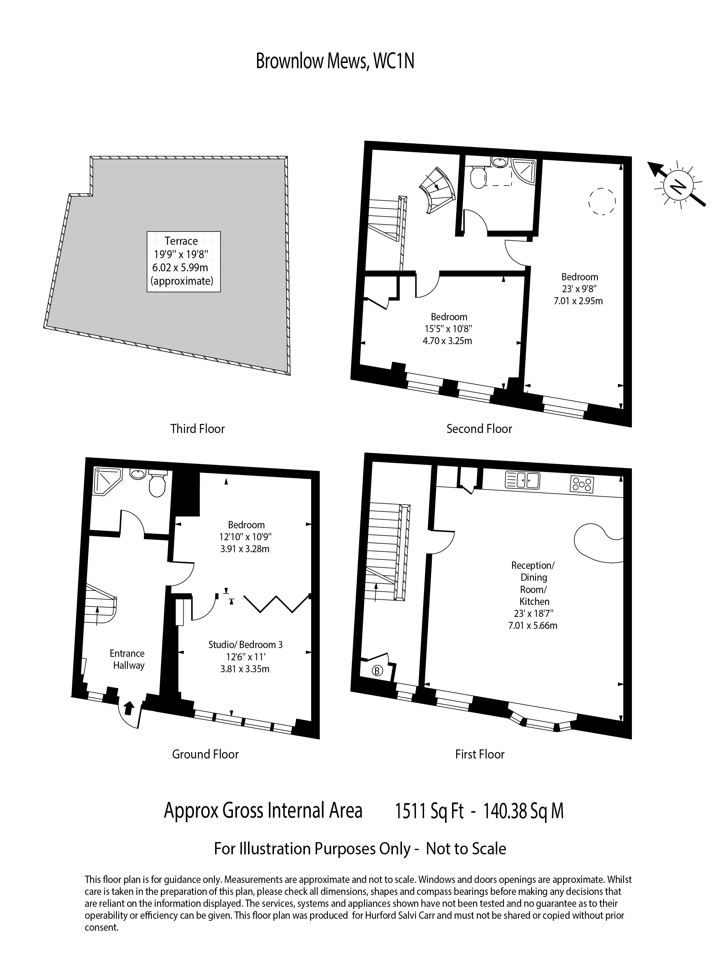 Brownlow Mews, London, WC1N floorplan