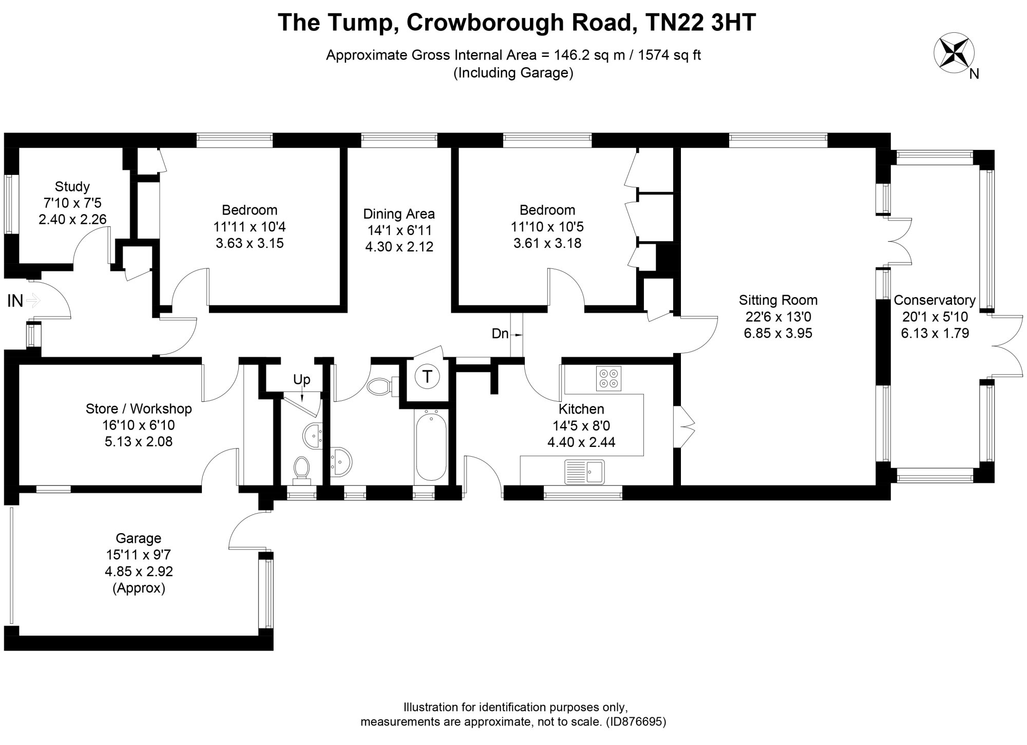 JacksonStops 3 bedroom property for sale in The Tump, Crowborough