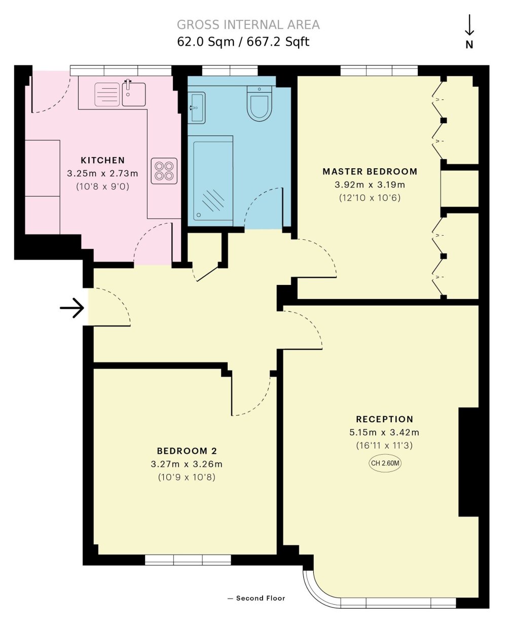 2 bedroom property for sale in Edge Hill, Wimbledon, London, SW19
