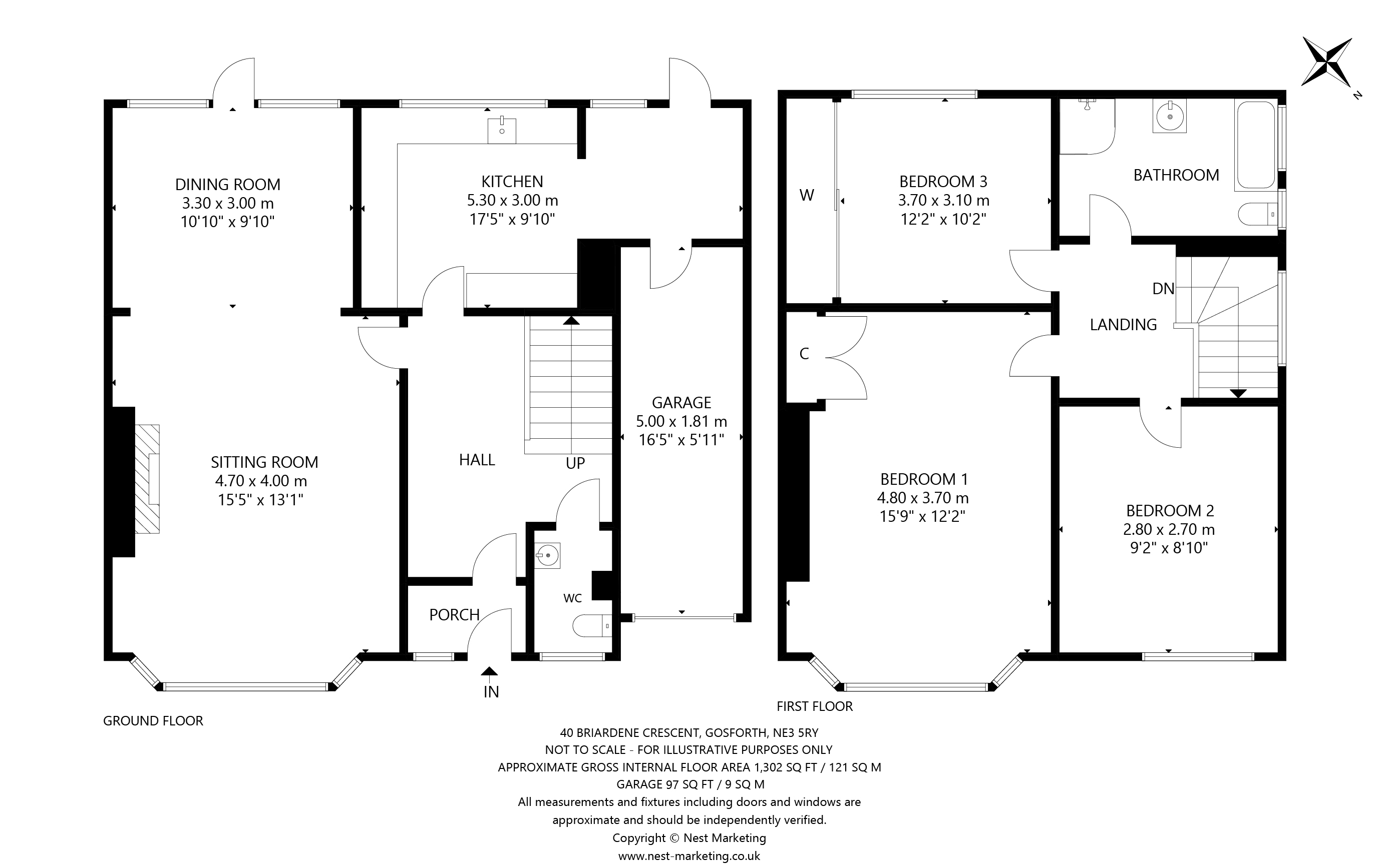 3 bedroom house for sale in Briardene Crescent, Gosforth, Newcastle