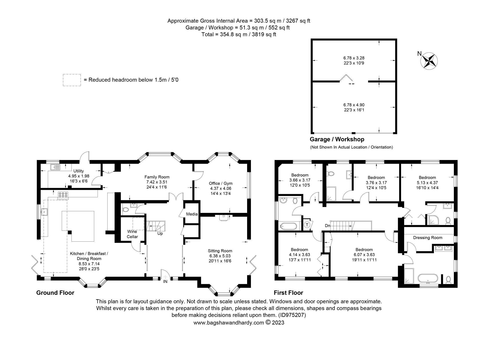 JacksonStops 5 bedroom property for sale in Gatton Road, Reigate