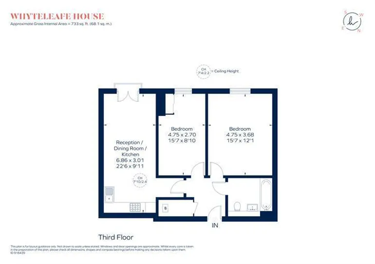 Floorplan 1 for Well Farm Road, Whyteleafe