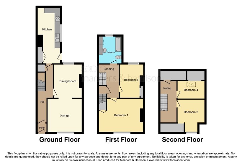 Kilwick Street, HARTLEPOOL 4 bedroom terraced house Manners & Harrison