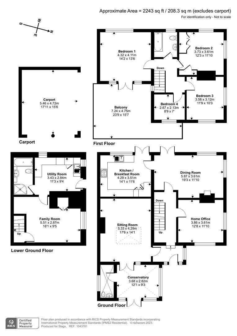 Stags 5 bedroom property for sale in Moat Hill, Totnes