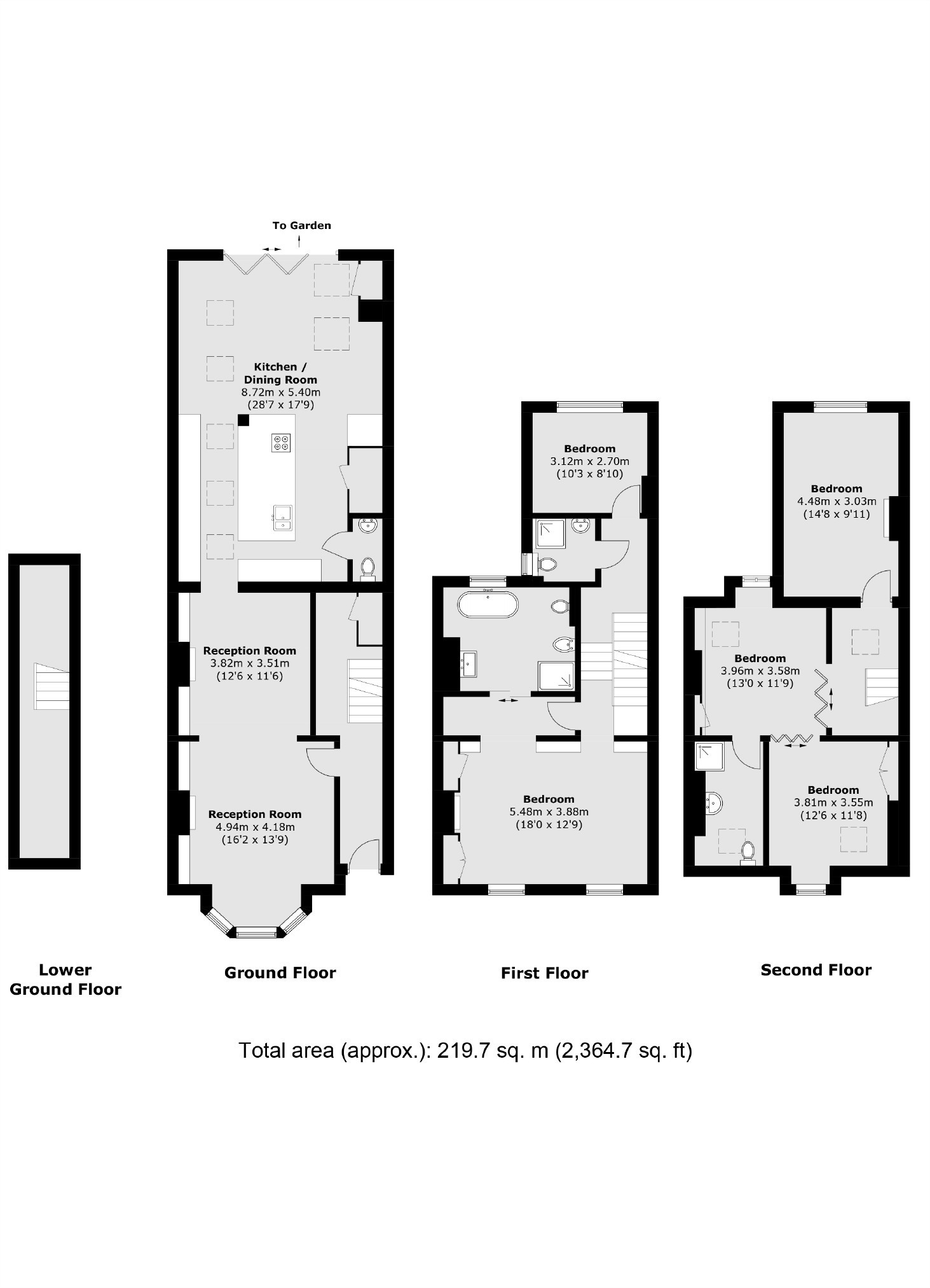 Jacksons 5 bedroom property for sale in Hannington Road, Clapham £