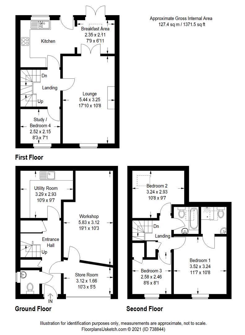 Stags 4 bedroom property to let in Millstream Meadow, Chudleigh
