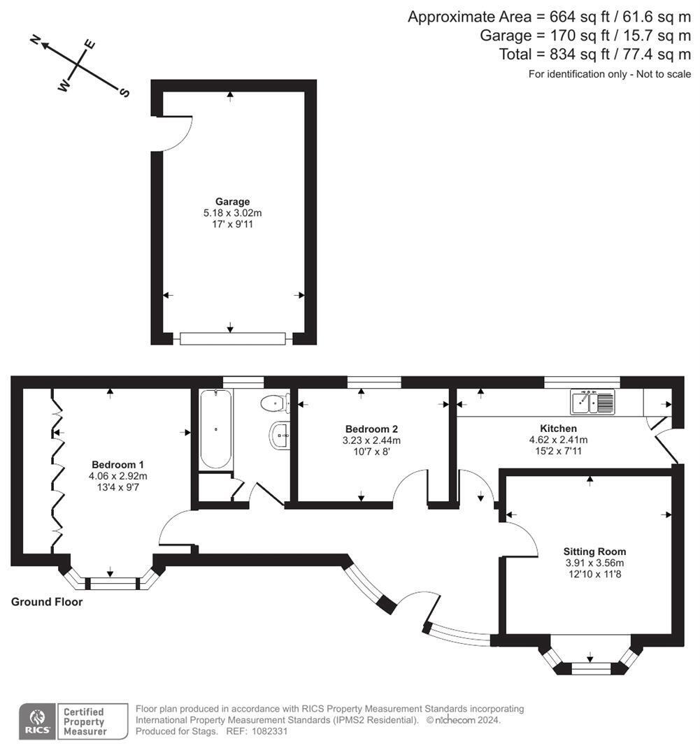 Stags 2 bedroom property for sale in St. Matthews Hill, Wadebridge