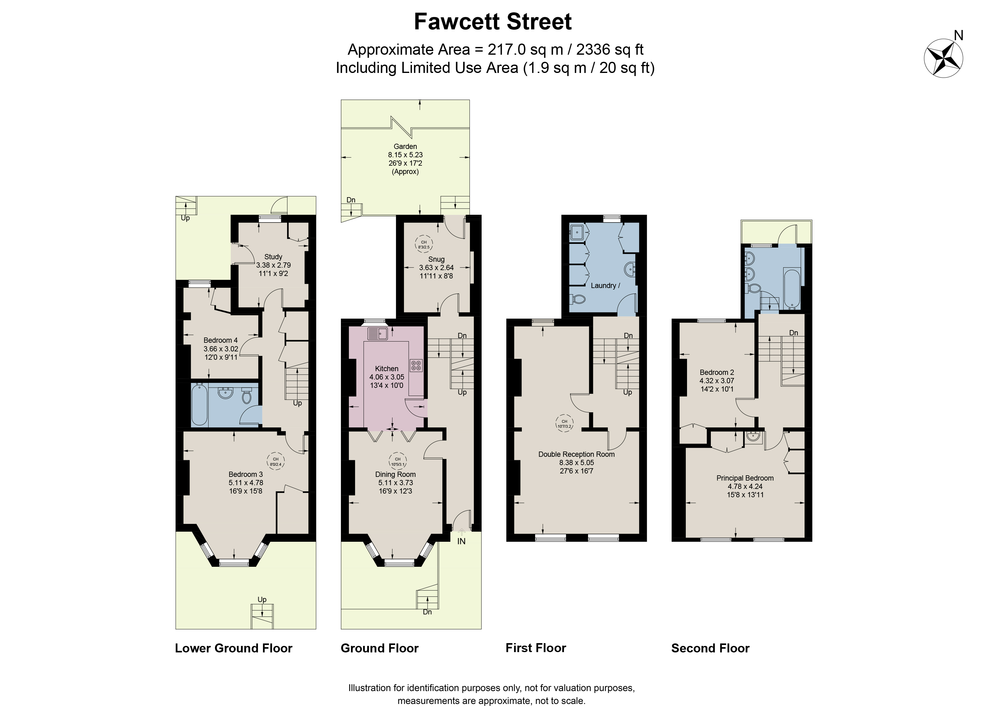 4 bedroom property to let in Fawcett Street, Chelsea, SW10 £3,500 pw