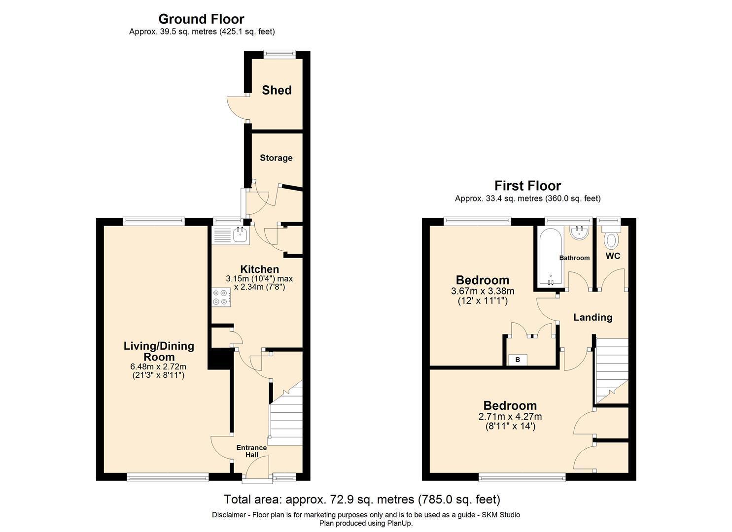 2 bedroom property for sale in Crabtree Lane, Hemel Hempstead