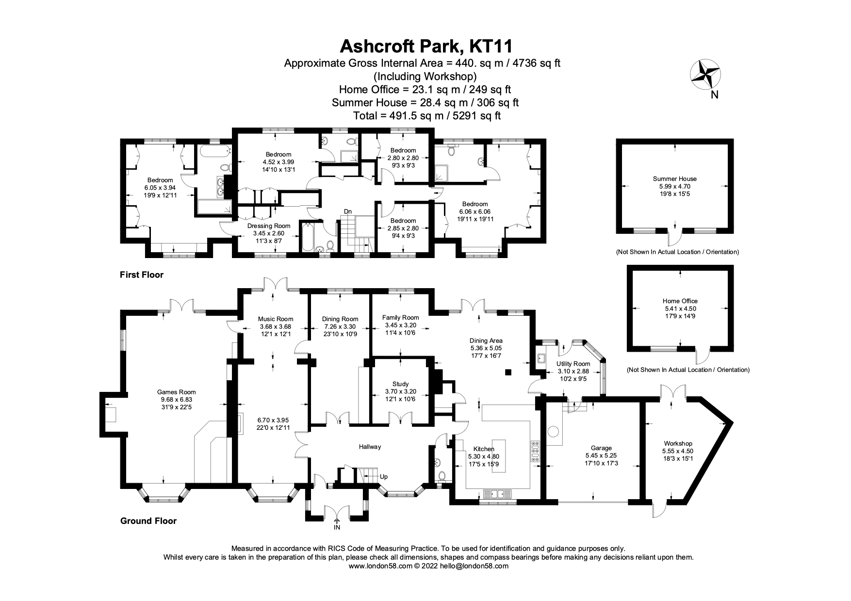 5 bedroom property for sale in Ashcroft Park, Cobham, Surrey, KT11 £