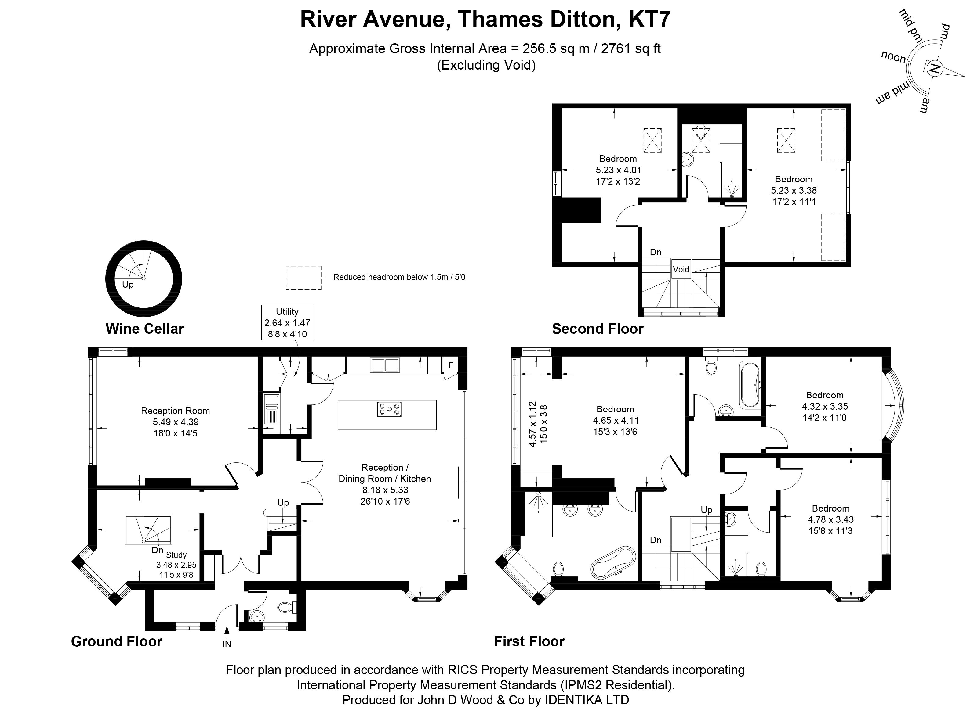 5 bedroom property for sale in River Avenue, Thames Ditton, Surrey, KT7