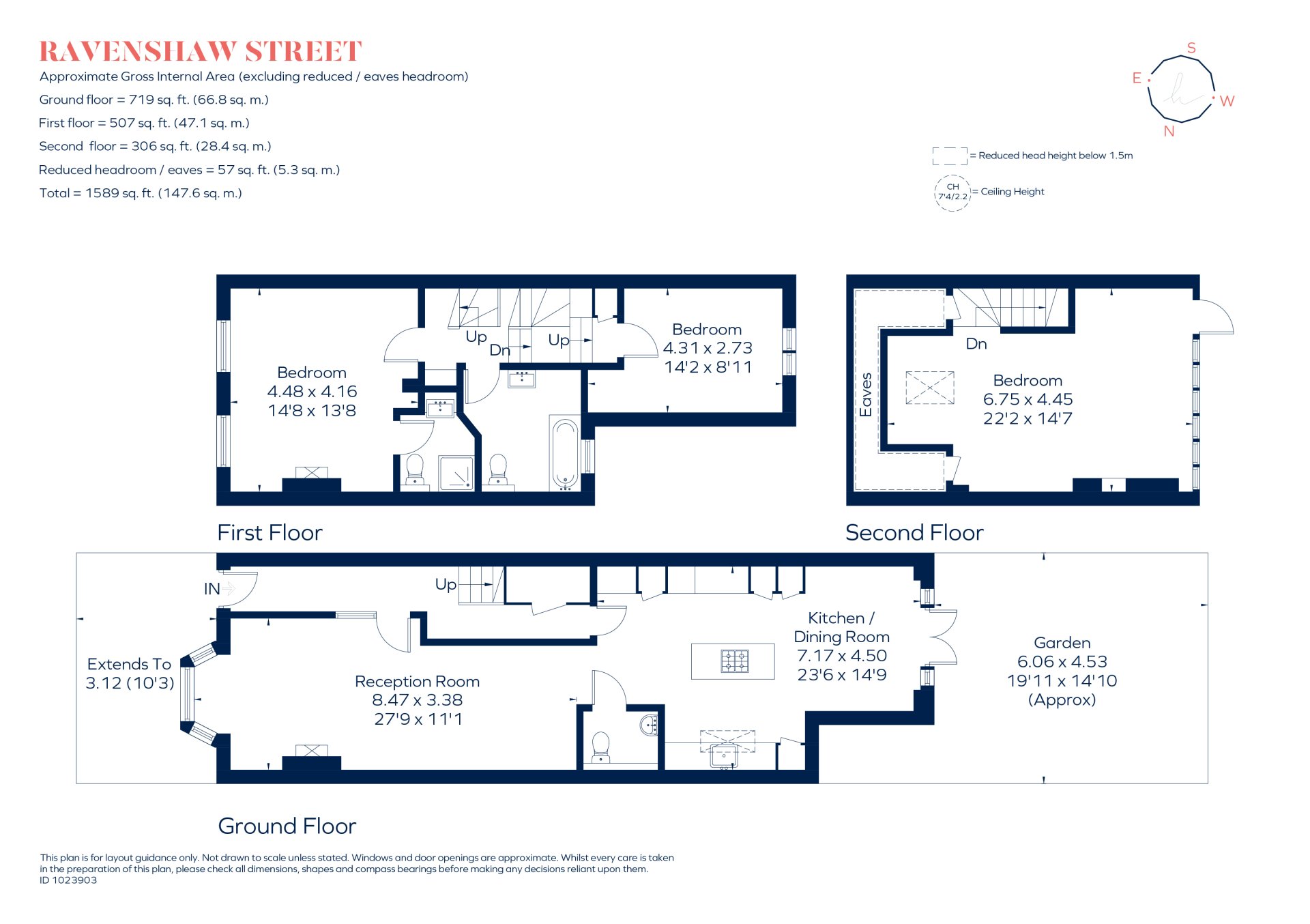 3 bedroom property to let in Ravenshaw Street London NW6 £4,500 pcm