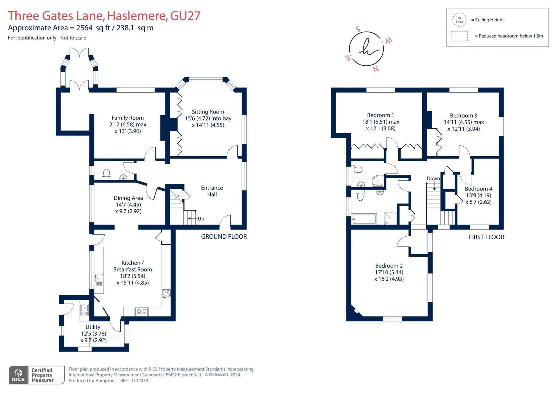 4 bedroom property to let in Three Gates Lane Haslemere GU27 £6,500 pcm