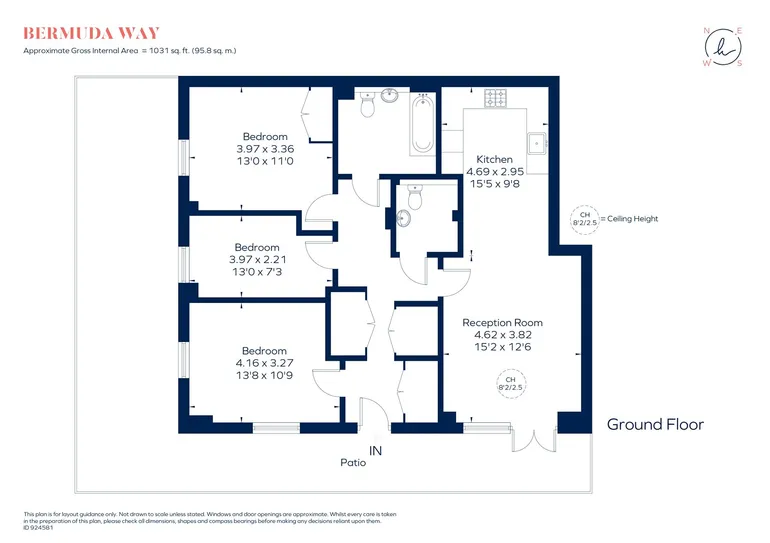 Floorplan 1 for Bermuda Way, London, E1