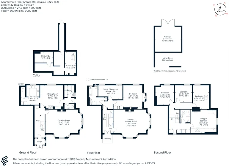 Floorplan 1 for The Lane, Fordcombe, TN3