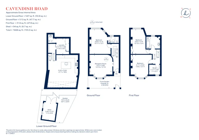 Floorplan 1 for Cavendish Road, London, N4
