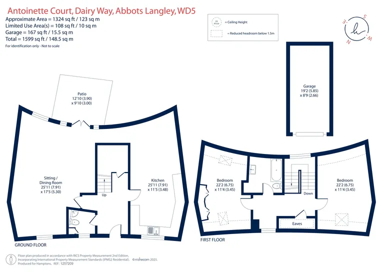 Floorplan 1 for Dairy Way, Abbots Langley, WD5