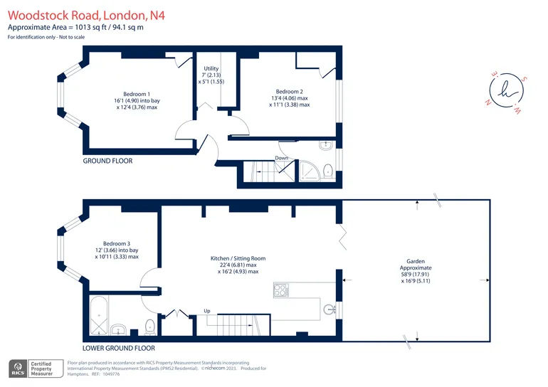 Floorplan 1 for Woodstock Road, London, N4