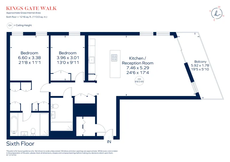 Floorplan 1 for Kings Gate Walk, London, SW1E
