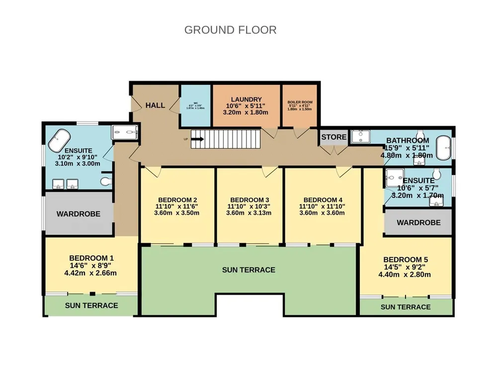 Floorplan for Rockfalls House, Kindlestown Upper, Delgany, Co. Wicklow, A63RP04