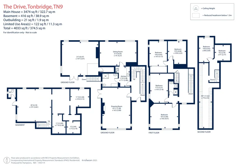 Floorplan 1 for The Drive, Tonbridge, TN9