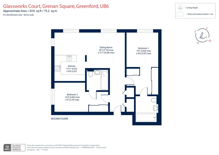 Floorplan 1 for Grenan Square Greenford UB6