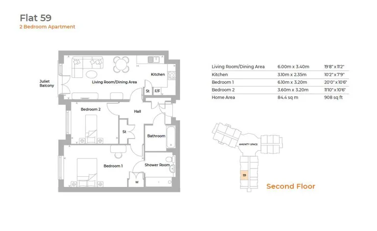 Floorplan 1 for Old Schools Lane, Epsom, KT17