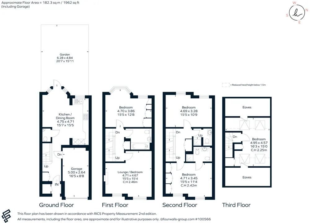 Floorplan for Malthouse Drive, London, W4