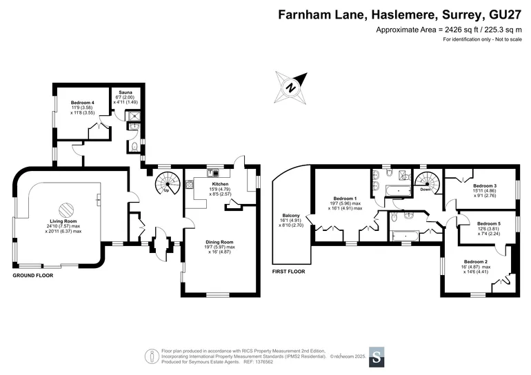 Floorplan 1 for Farnham Lane, Haslemere, GU27