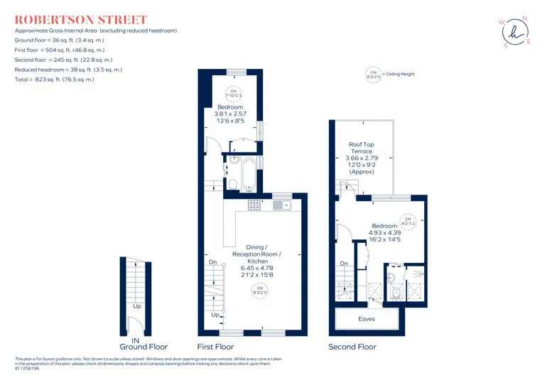 Floorplan 1 for Robertson Street, London, SW8