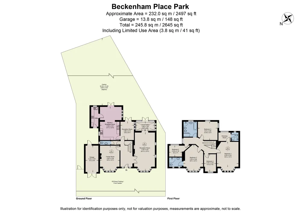 Floorplan for Beckenham Place Park, Beckenham, Bromley, BR3