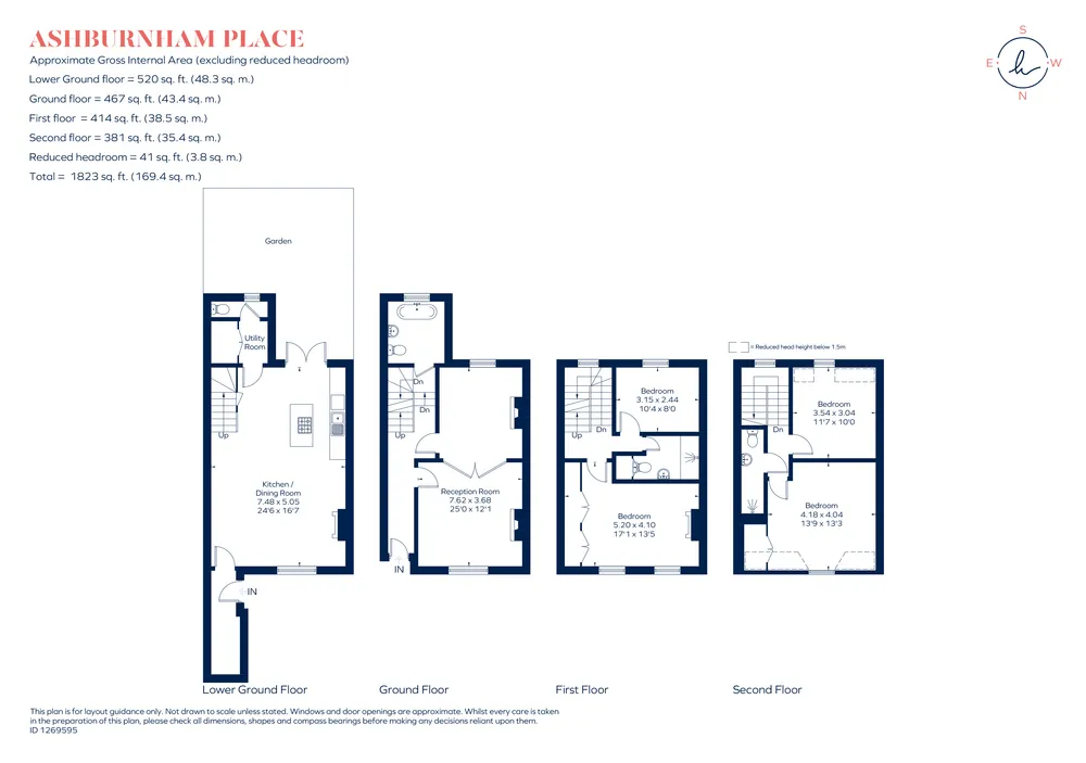 Floorplan for Ashburnham Place, London, SE10