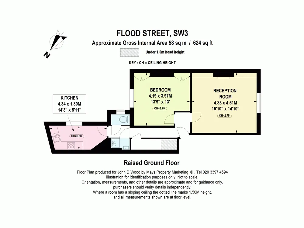 Floorplan for Flood Street, London, SW3