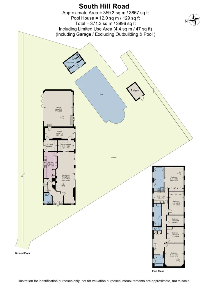 Floorplan for South Hill Road, Bromley, BR2