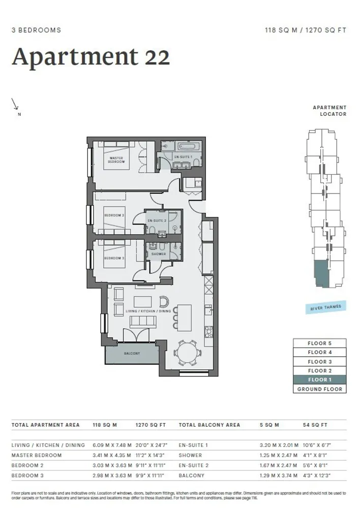Floorplan for Carlton House, Teddington Riverside, London, TW11