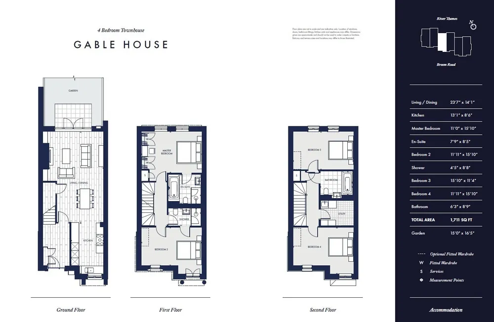 Floorplan for Carlton House, Teddington Riverside, London, TW11