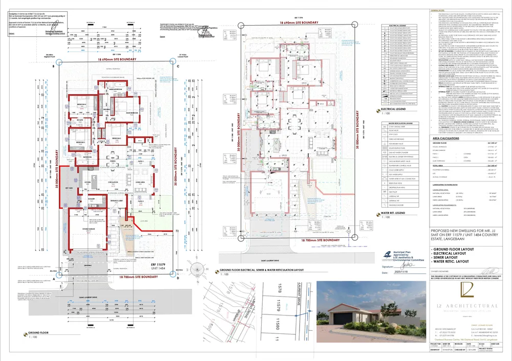 Floorplan for South Africa, Western Cape, Langebaan Country Estate