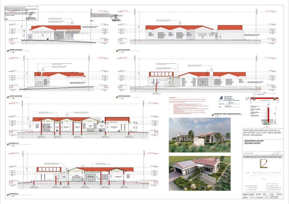 Floorplan for South Africa, Western Cape, Langebaan Country Estate