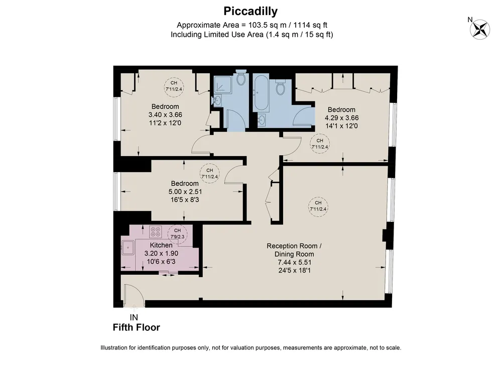 Floorplan for Piccadilly, Mayfair, London, W1J