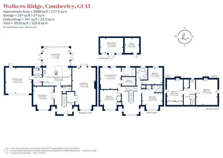 Floorplan 1 for Walkers Ridge, Camberley, GU15