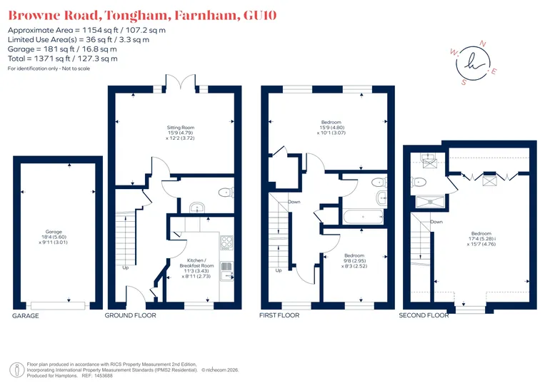Floorplan 1 for Browne Road, Farnham, GU10