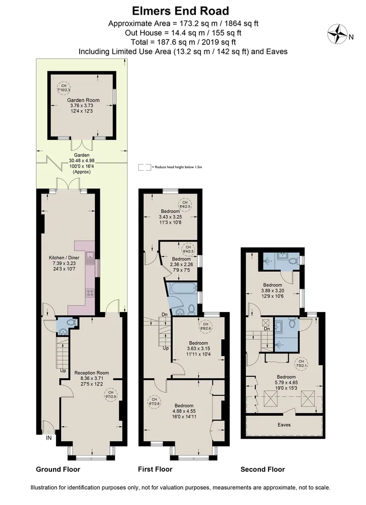 Floorplan for Elmers End Road, London, SE20
