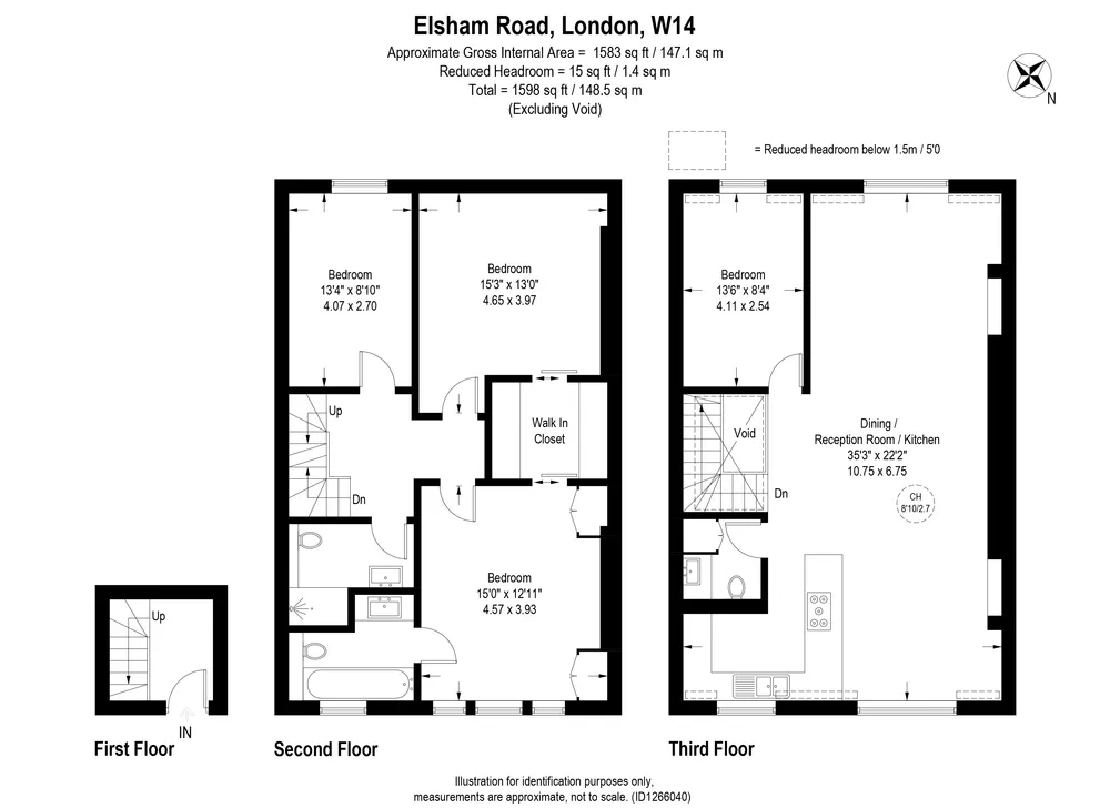 Floorplan for Elsham Road, LONDON, W14