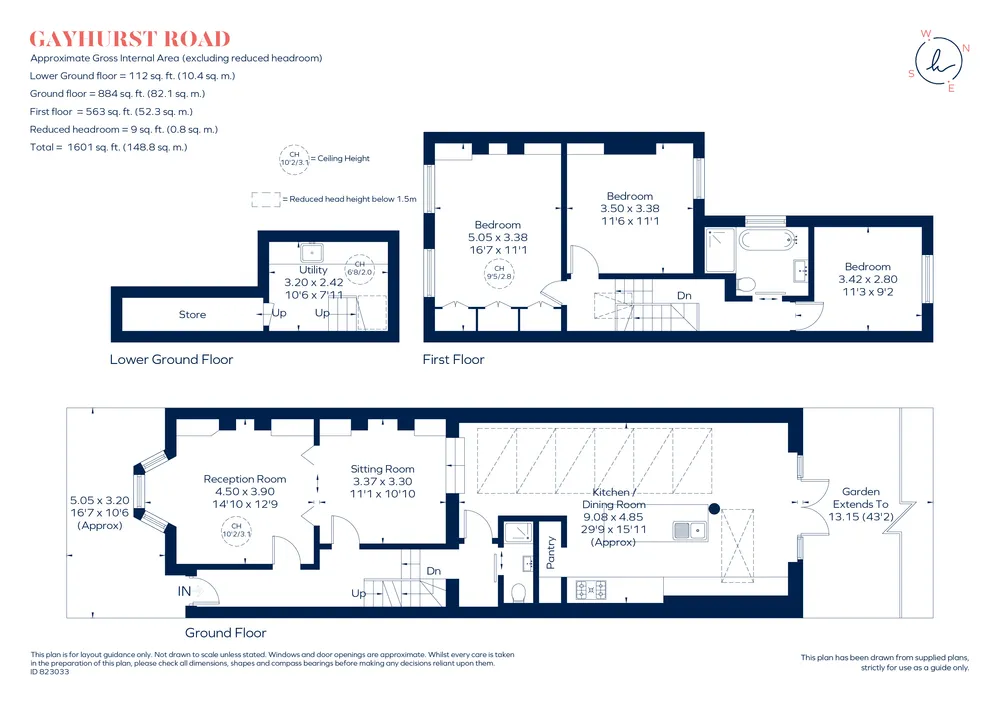 Floorplan for Gayhurst Road, London, E8