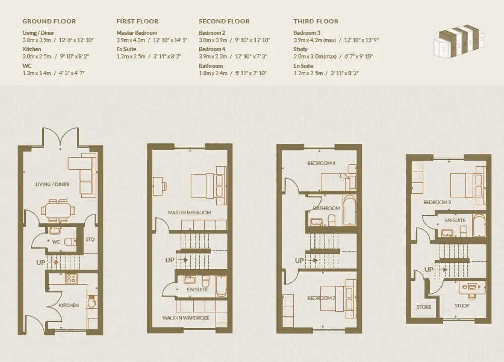 Floorplan for Plot 6 Overton Place, Stanmore, HA7