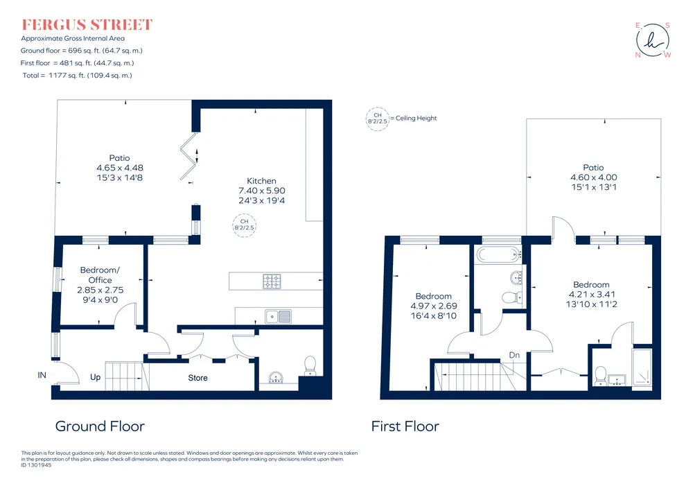 Floorplan for Fergus Street, London, SE10