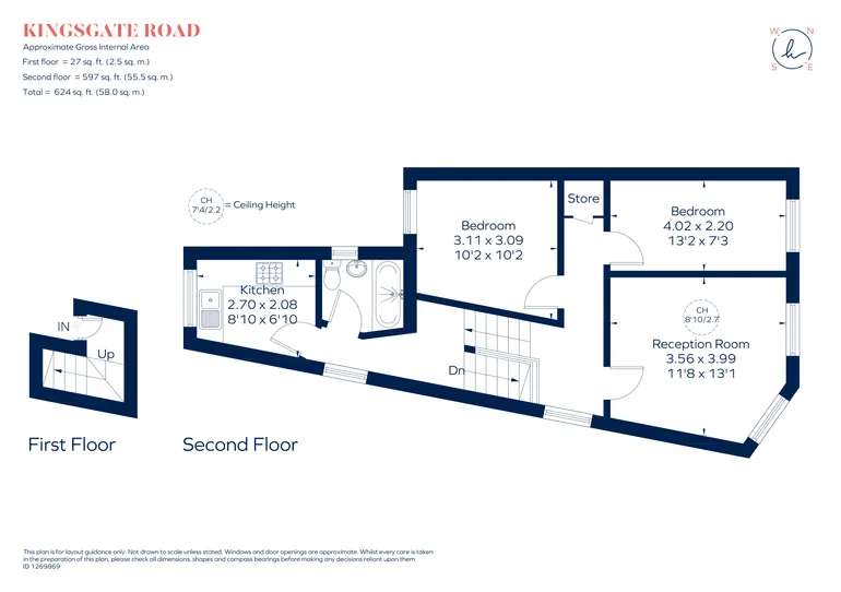 Floorplan 1 for Kingsgate Road London NW6